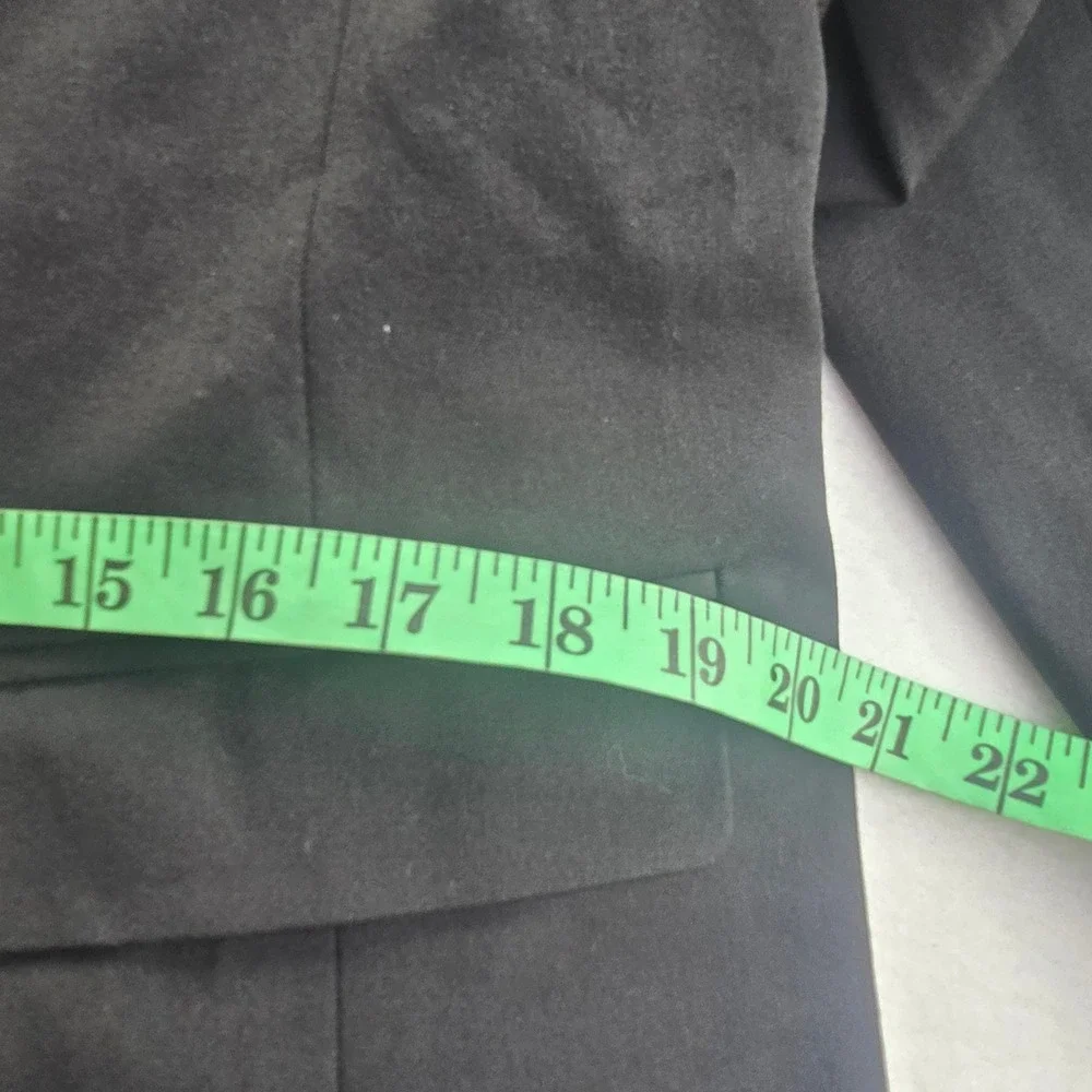 J. Crew Factory NWOT Cotton-blend two-button blazer Black Women's size‎ 12